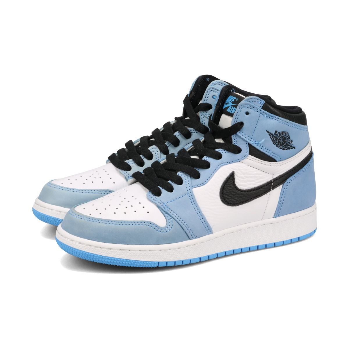 NIKE AIR JORDAN 1 RETRO HIGH OG GS WHITE/UNIVERSITY BLUE/BLACK 