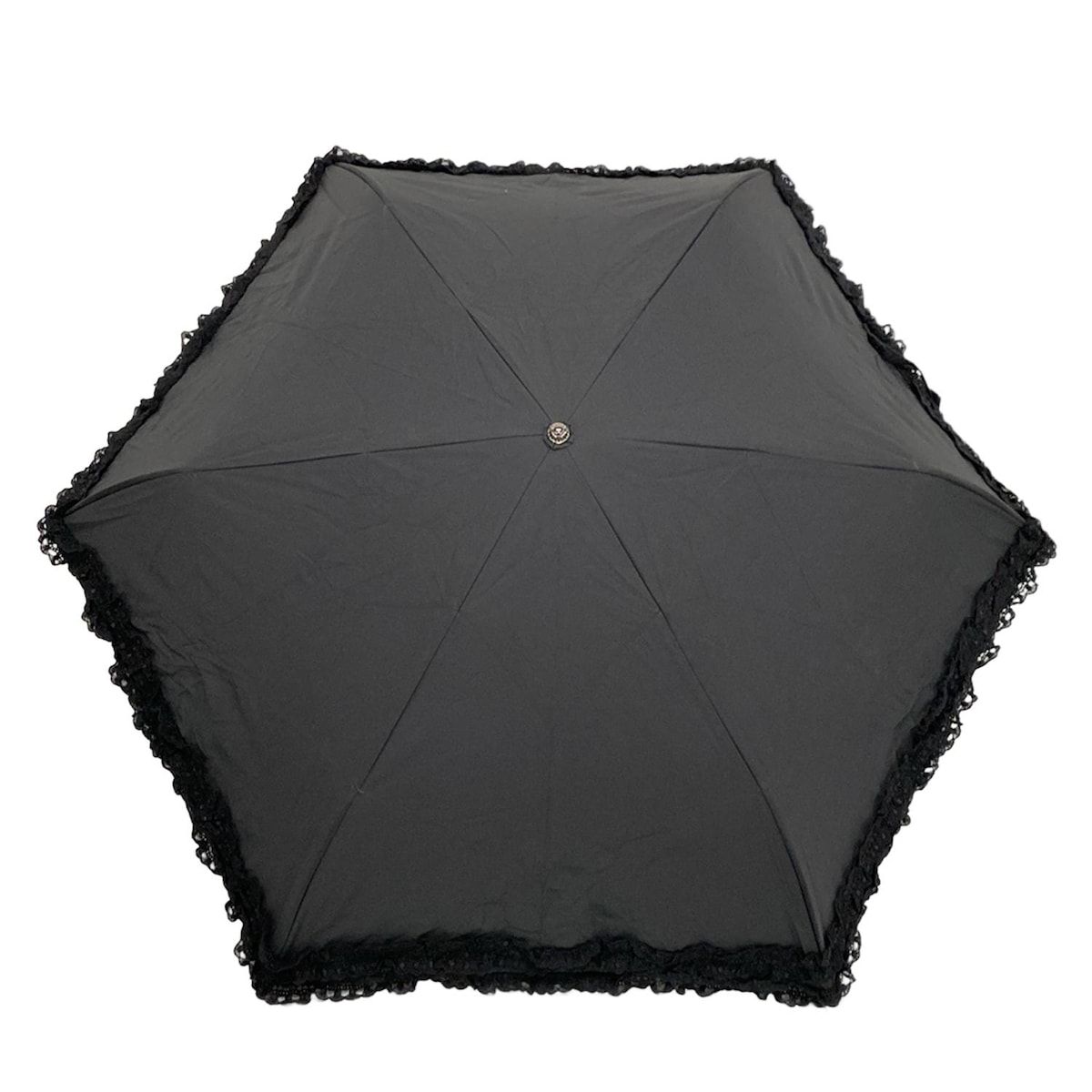 TO BE CHIC(トゥービーシック) 日傘 - 黒 折りたたみ日傘/レース  