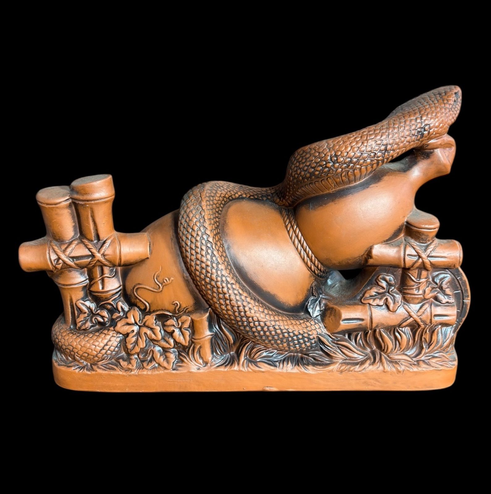 置物 [蛇 瓢箪] 開運 干支 福 金運 復活 再生 縁起物 インテリア 中国