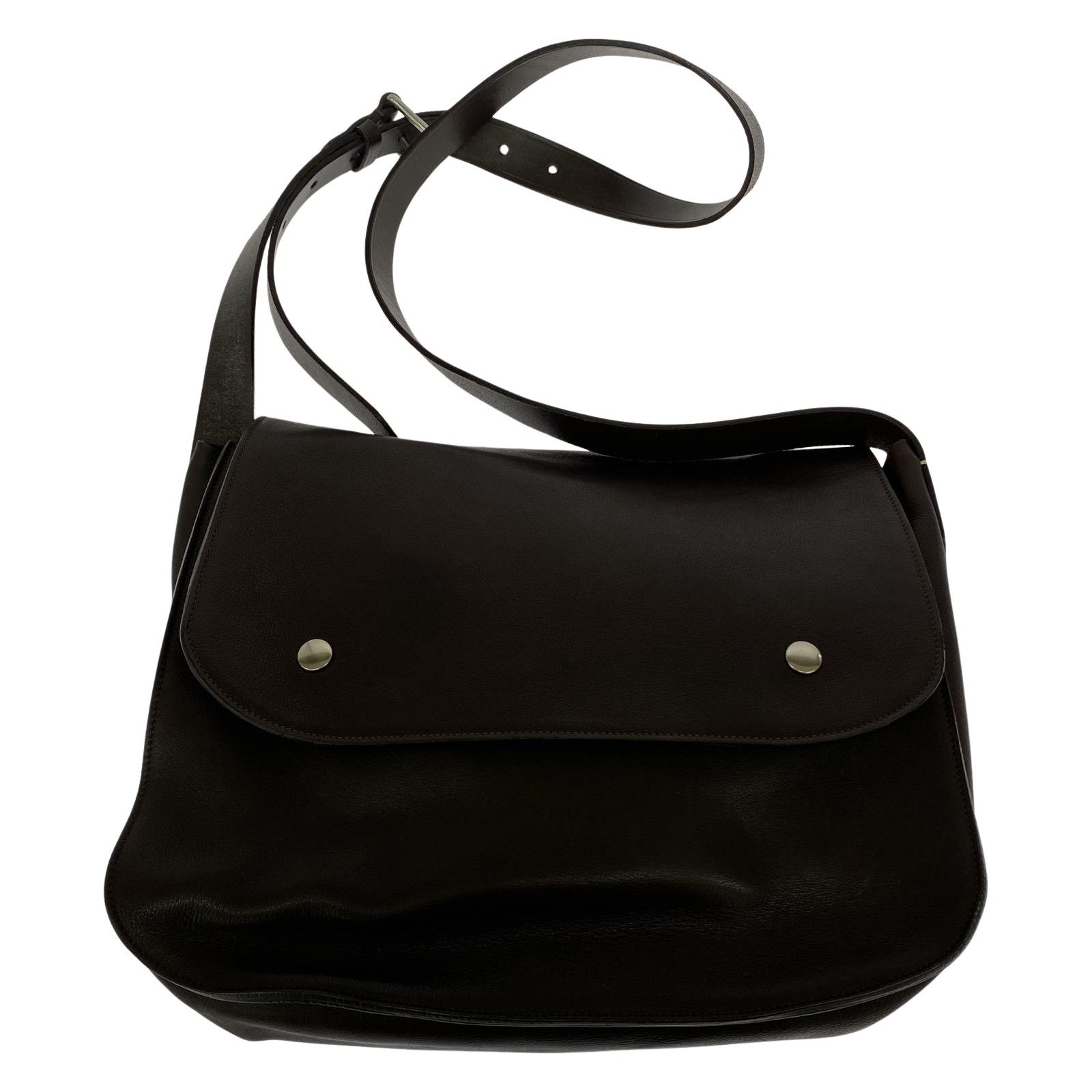 MARGARET HOWELL ブライドルレザーショルダー ブラウン MARGARET