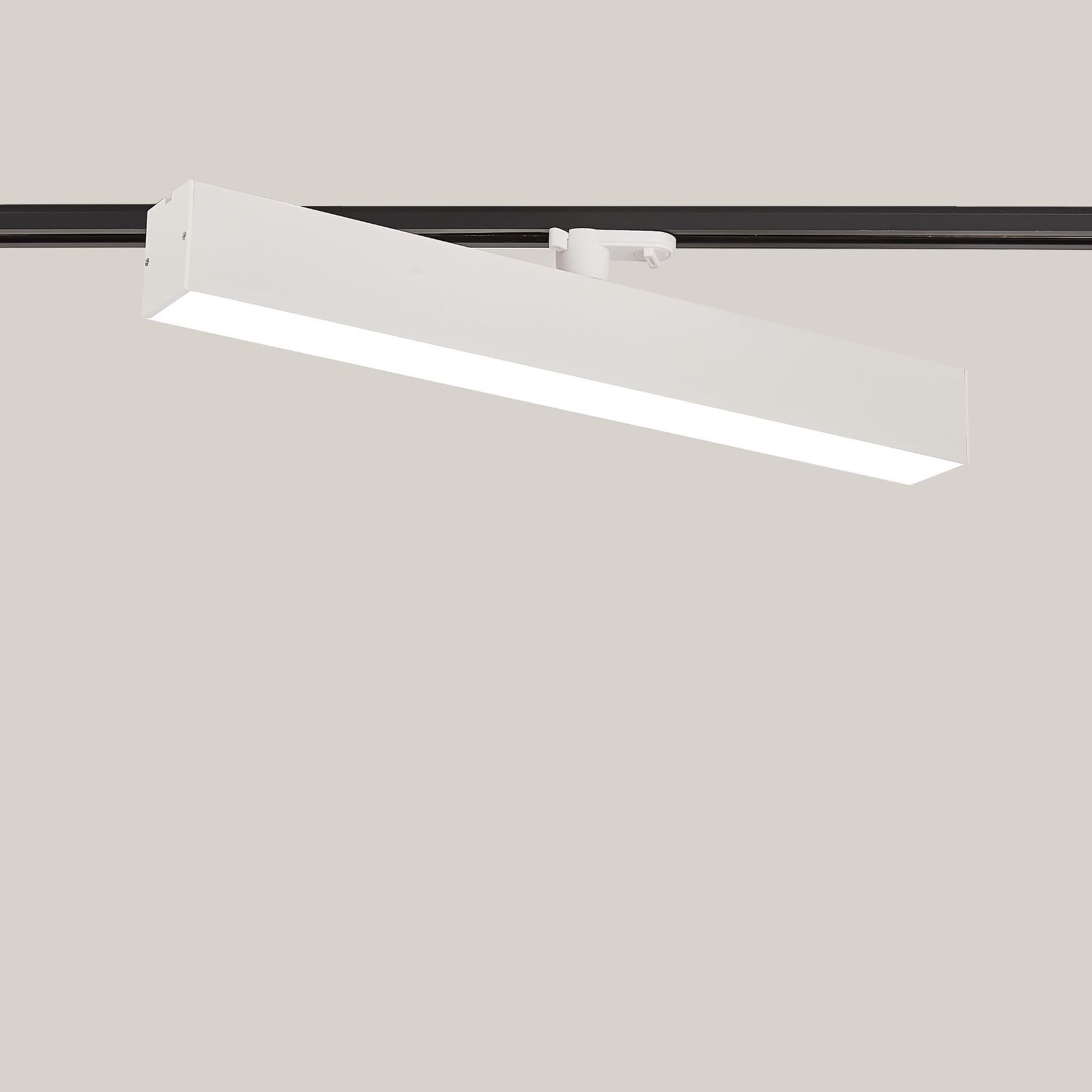 【新着商品】大光量2900lm フリッカーレス 施設照明 20W型2灯相当 ライティングレール照明 ダクトレール用ライト 昼光色 一体型 配線ダクトレール用照明器具 LED蛍光灯 60CM) ダクトレール用 業