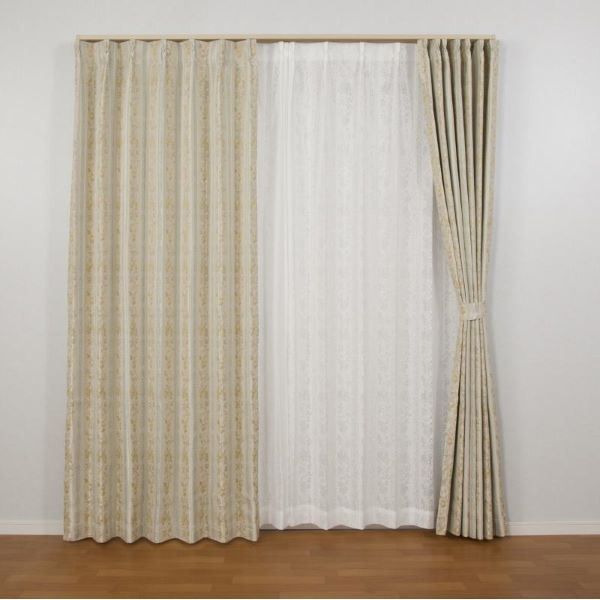 Arie(アーリエ) 遮光形状記憶加工カーテン ネコタン 2枚組 100×200cm オレンジ 遮光形状記憶加工カーテン ネコタン 2枚組 Arieアーリエ 1×135cm