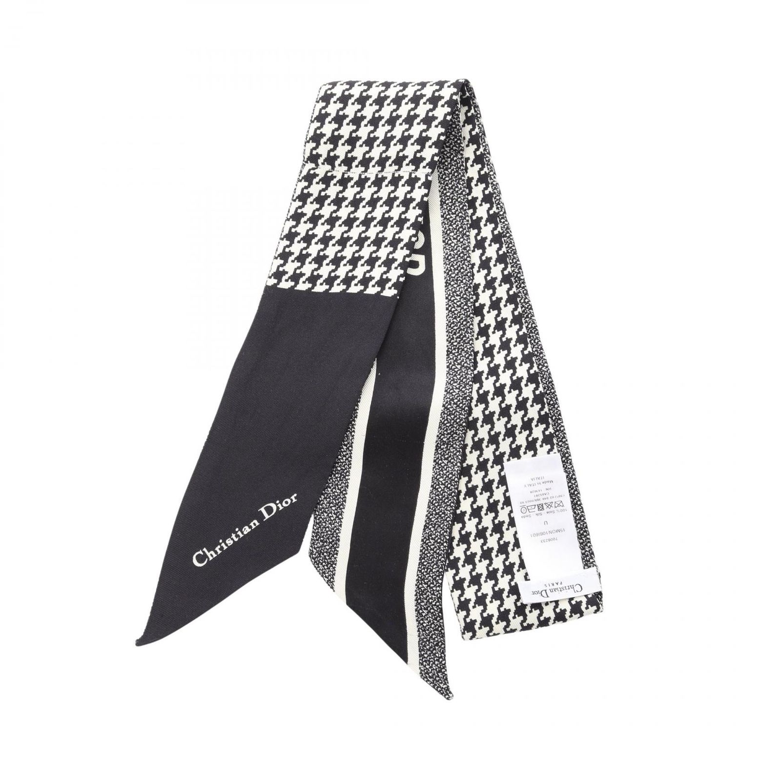 Christian Dior スポーツ スカーフ 黒と白 スカーフレディース dior スカーフ Christian Dior クリスチャン