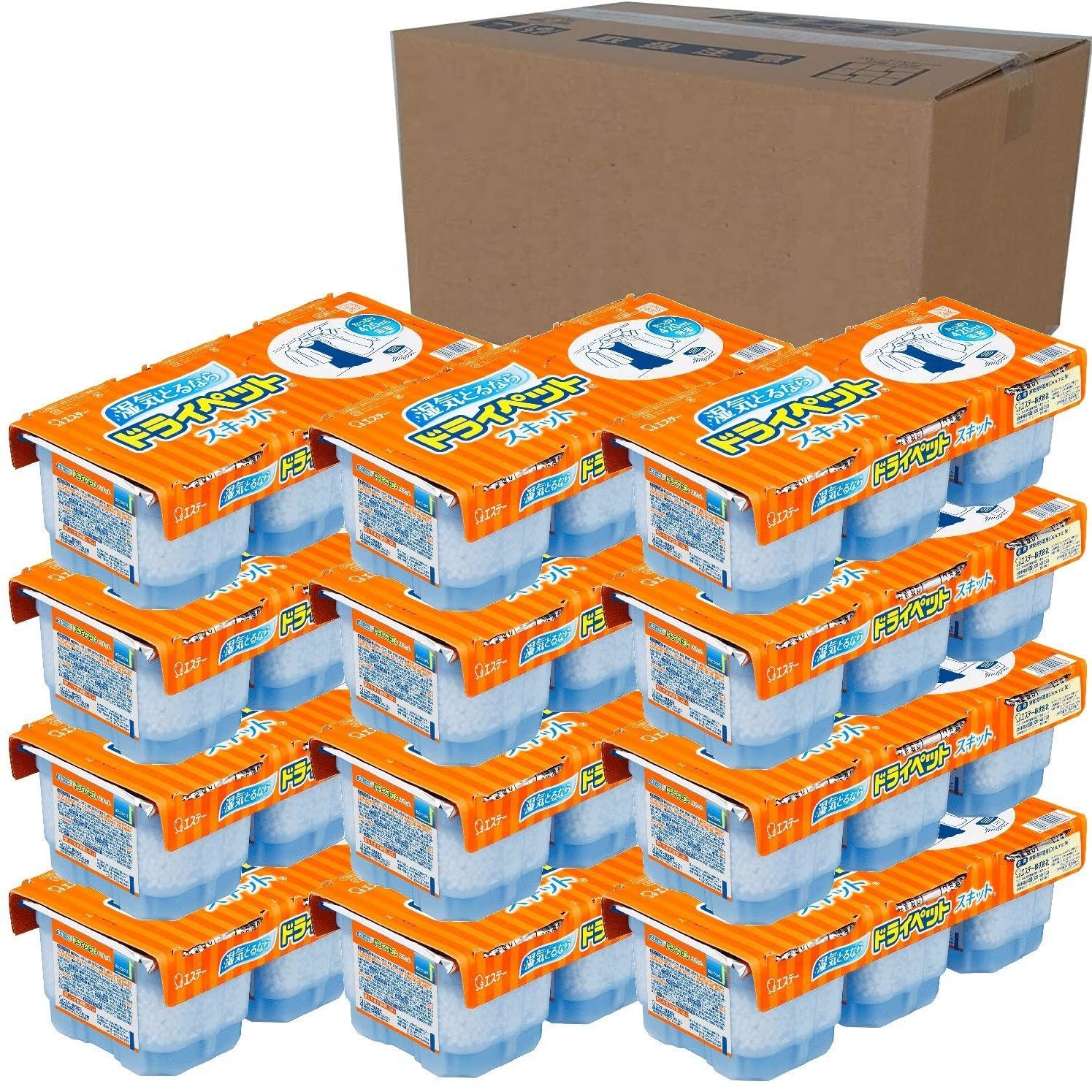 新 12個 ドライペット ケース販売 ドライペットスキット 除湿剤 タンクタイプ どこでも用 3個入×12個パック 湿気取り R
