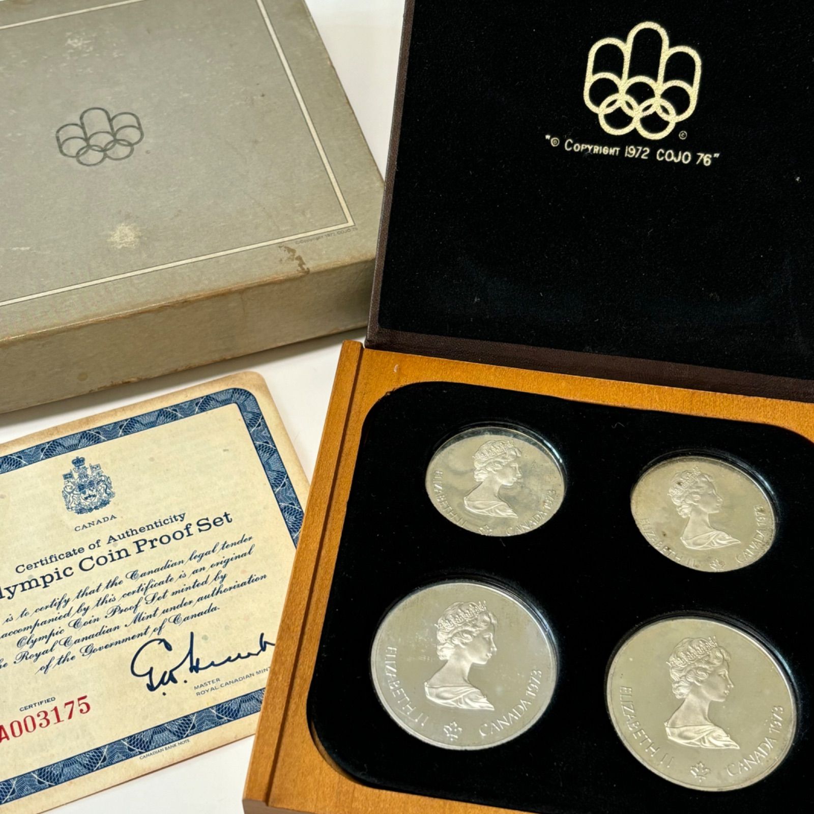 モントリオールオリンピック記念銀貨4枚セット1976年