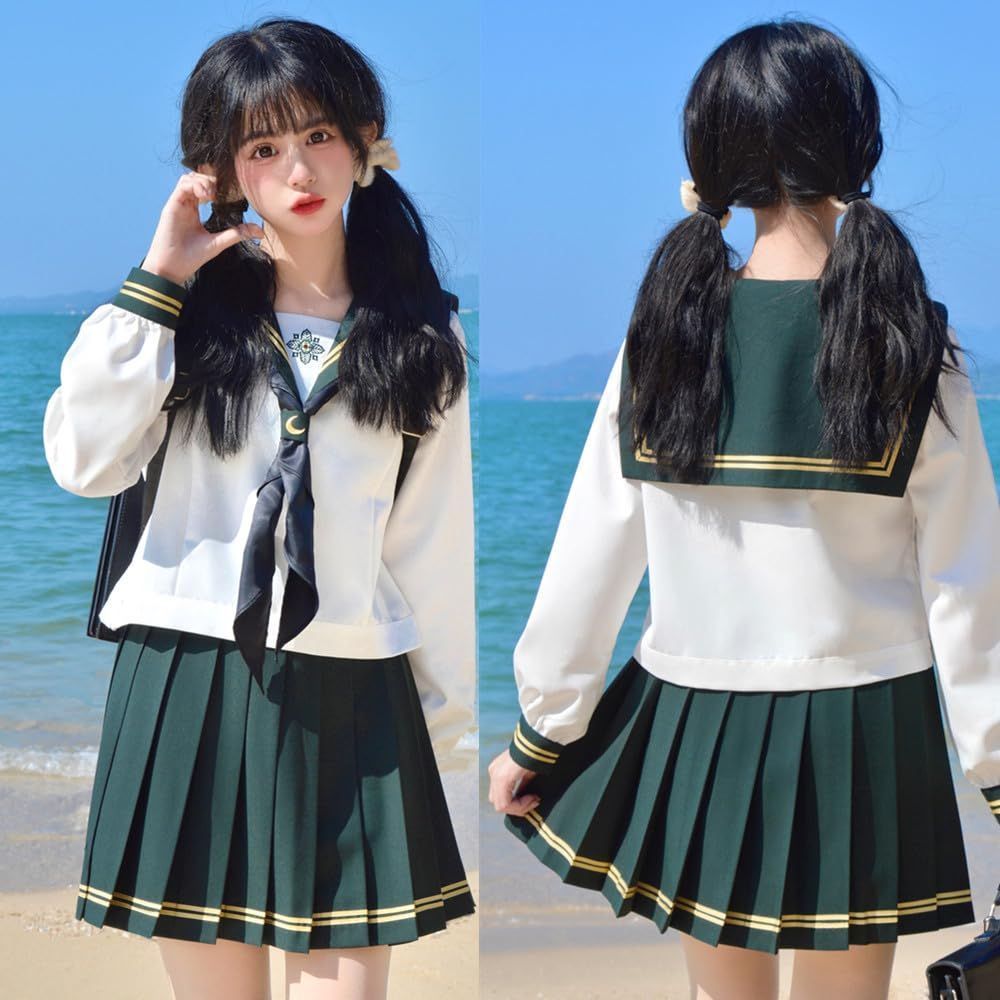 セーラー服 学生服 上着 夏物 半袖 スクールウエア 佐土原中学 学生 制服 白3本線 通学用 中古 白　NA6402 * セーラー服 学生服 上着 夏物 半袖 スクールウエア 中学 高校 学生