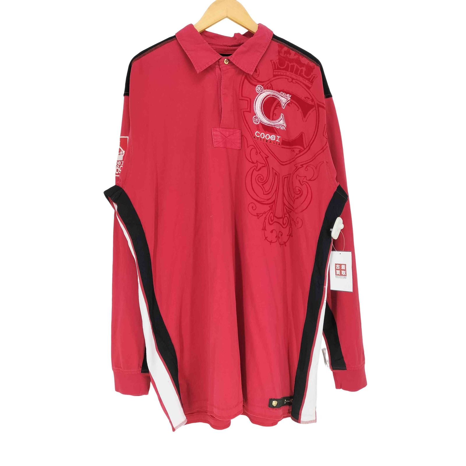 クージー COOGI 両面刺繍＆ベロアポロシャツ メンズ JPN：XXL 