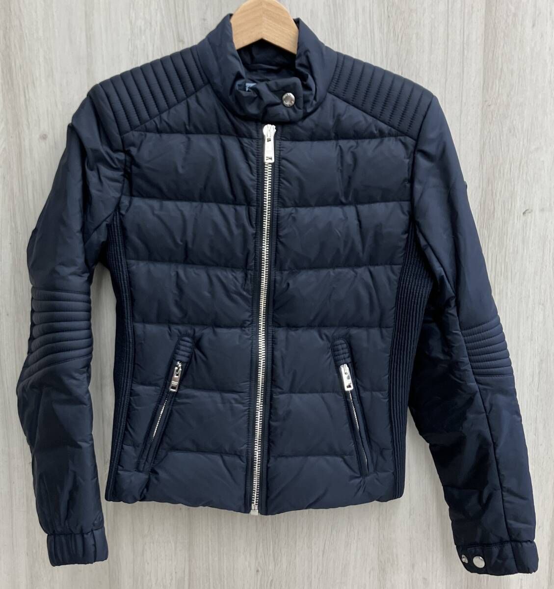 PRADA MILANO ネイビー ダウンジャケット PRADA プラダ ダウンジャケット ネイビー 紺色 三角ロゴ 56 XL