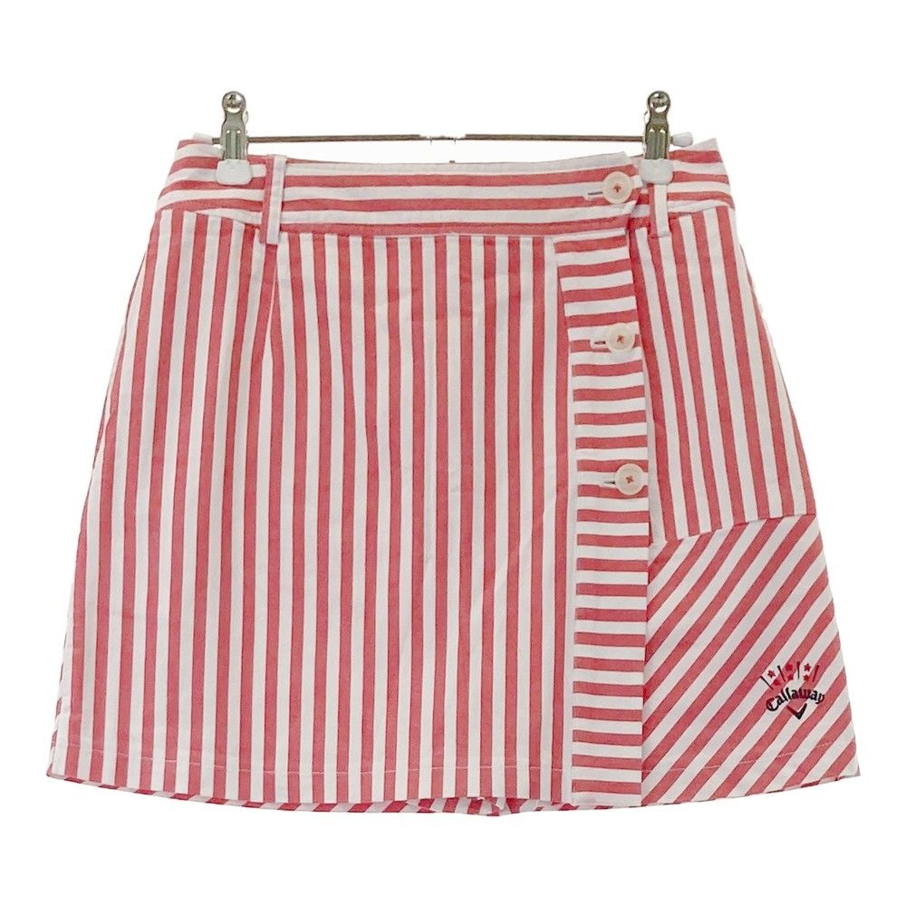 キャロウェイ ゴルフ Callaway ストライプ スカート ホワイト LL ⭐️ Callaway ⭐︎ レディース M ストレッチ ストライプ スカート 超