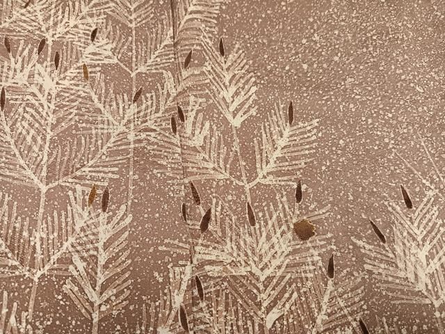 平和屋着物●訪問着　ろうけつ染　松竹梅　正絹　逸品　AABA8881ph 平和屋着物○訪問着 ろうけつ染 松竹梅 正絹 逸品 AABA8881ph