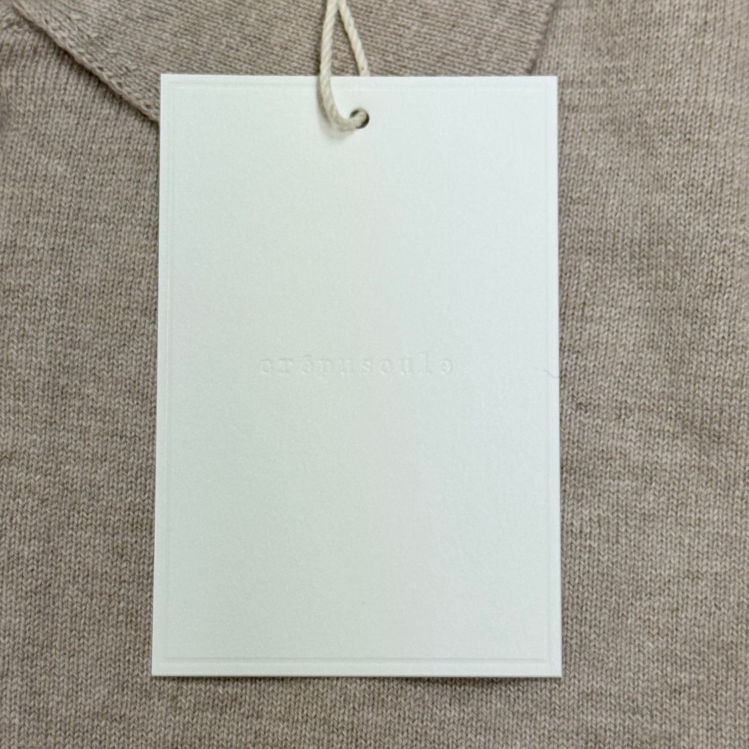 参考上代22000円 未使用品 crepuscule 24SS L/S Knit Polo