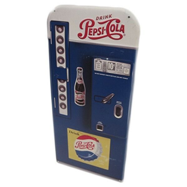 ダイカットエンボス メタルサイン PEPSI-COLA VENDING MACHINE