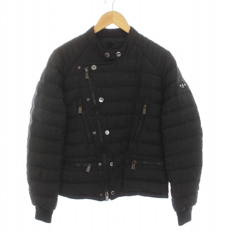 タトラス TATRAS CRISANTEMO クリザンテーモ ダウンジャケット ジップアップ アウター 1 S 黒 ダークグレー MTK18A452 /YM