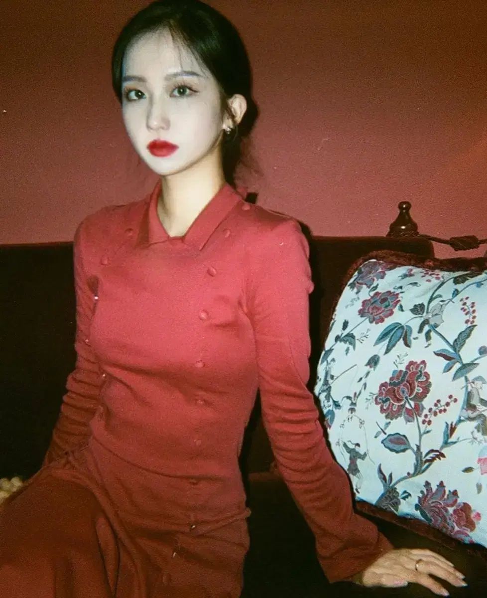 DARLING YOU ARE BAD ボタン マキシ ドレス