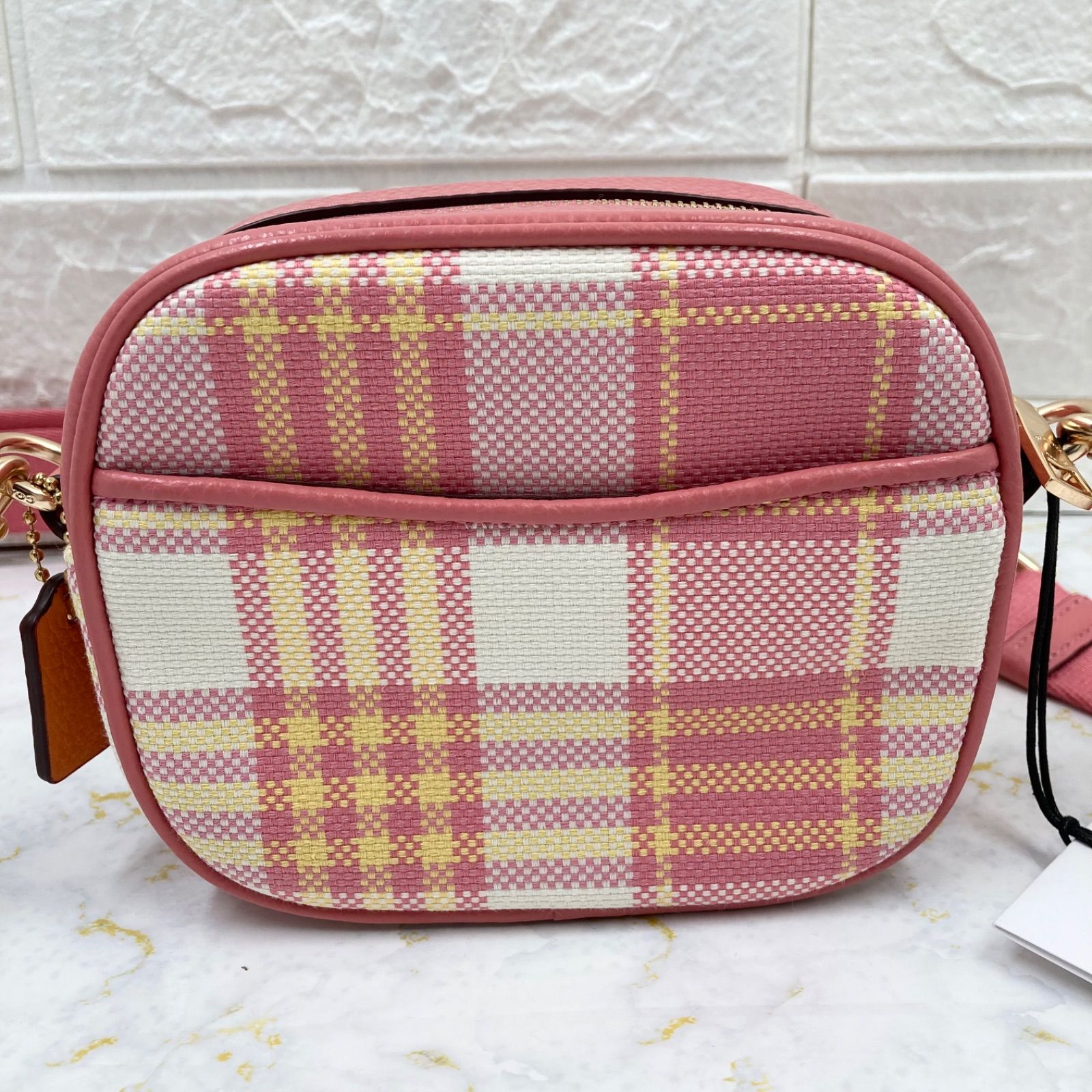 新品未使用❣️ COACH ❣️コーチ C8681 キャンバス×レザー チェック柄 