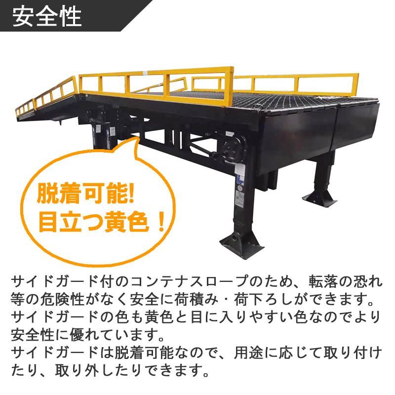 コンテナスロープ 幅2000mm 長10550mm 耐荷重10000kg | 3分割