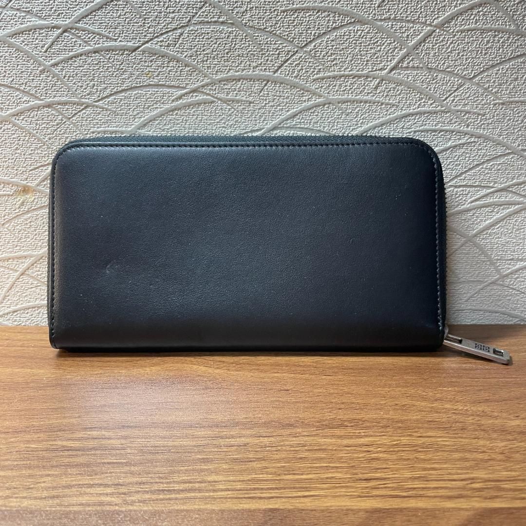 極美品】 GIVENCHY ジバンシィ ジップラウンド長財布 レザー ブラック