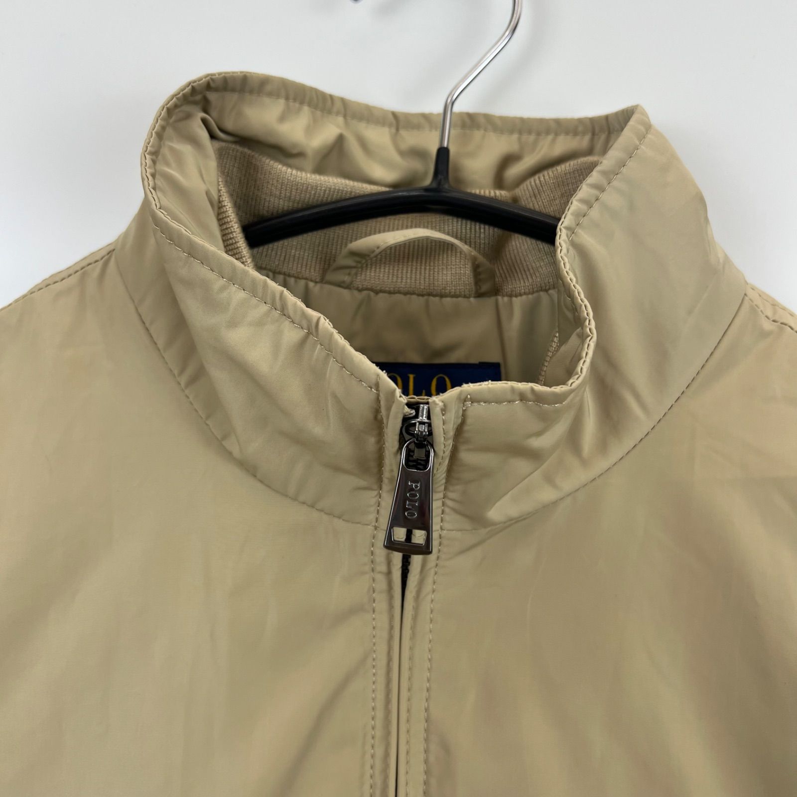 POLO RALPH LAUREN nylon Harrington jacket beige s ポロ ラルフ