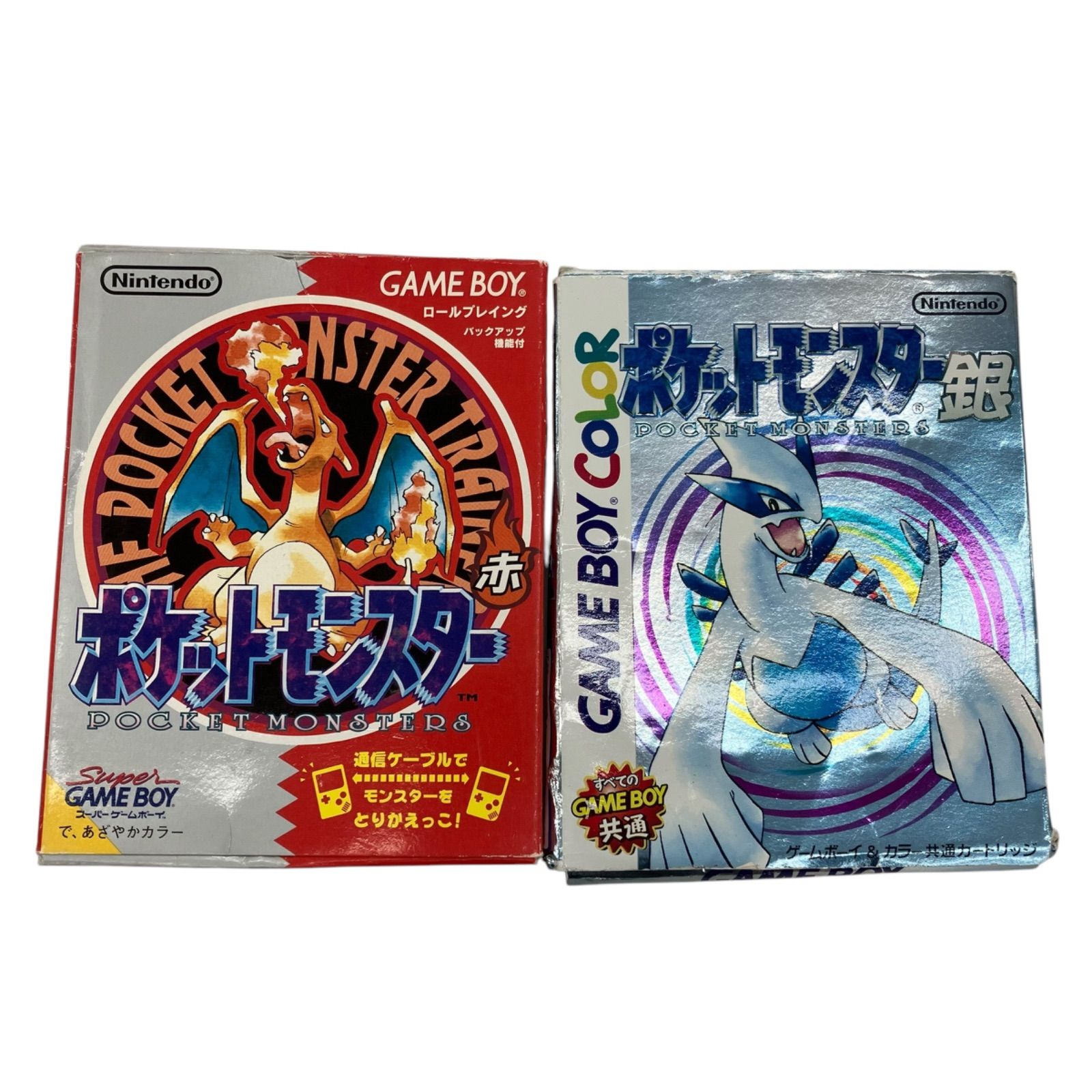186000 現状品 ポケットモンスター 赤 銀 ゲームボーイソフト 2点