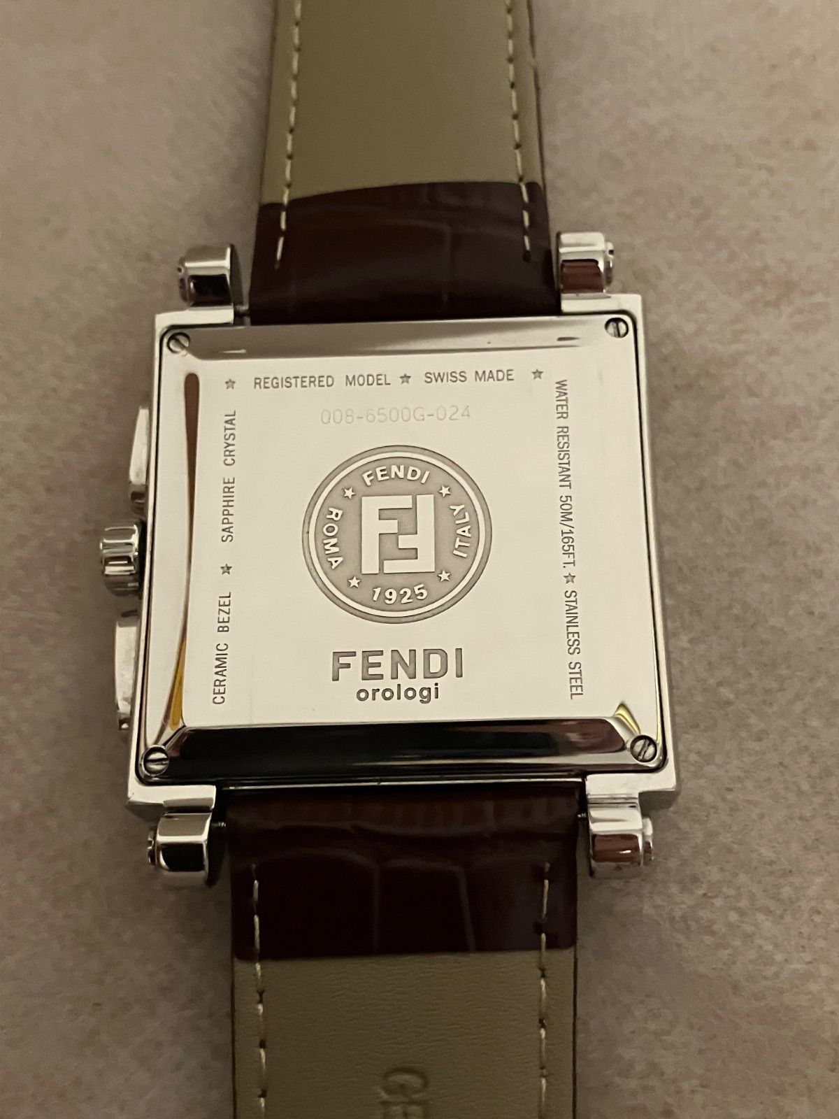 稼働☆美品☆FENDI フェンディ クロノグラフ メンズ QZ 腕時計