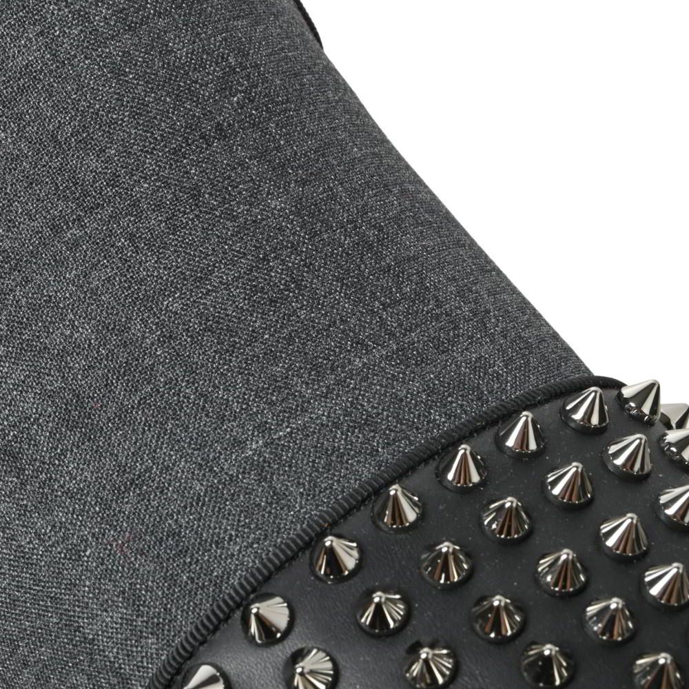  Christian Louboutin SPOOKY スタッズ 切替 シューズ ドレス ビジネスシューズ ブーツ 革靴