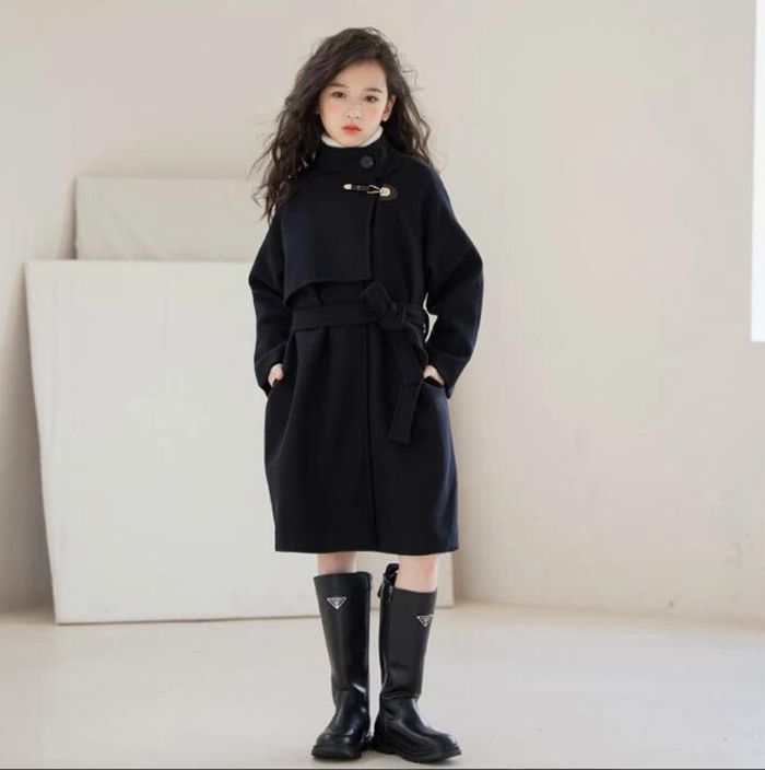 子供 コート ロング 秋冬 アウター ジャケット チェスターコート ダッフルコート トップス きれいめ 上品 長袖 トレンチコート 可愛い オーバーサイズ 洗える 羽織 春 体型カバー 大きいサイ