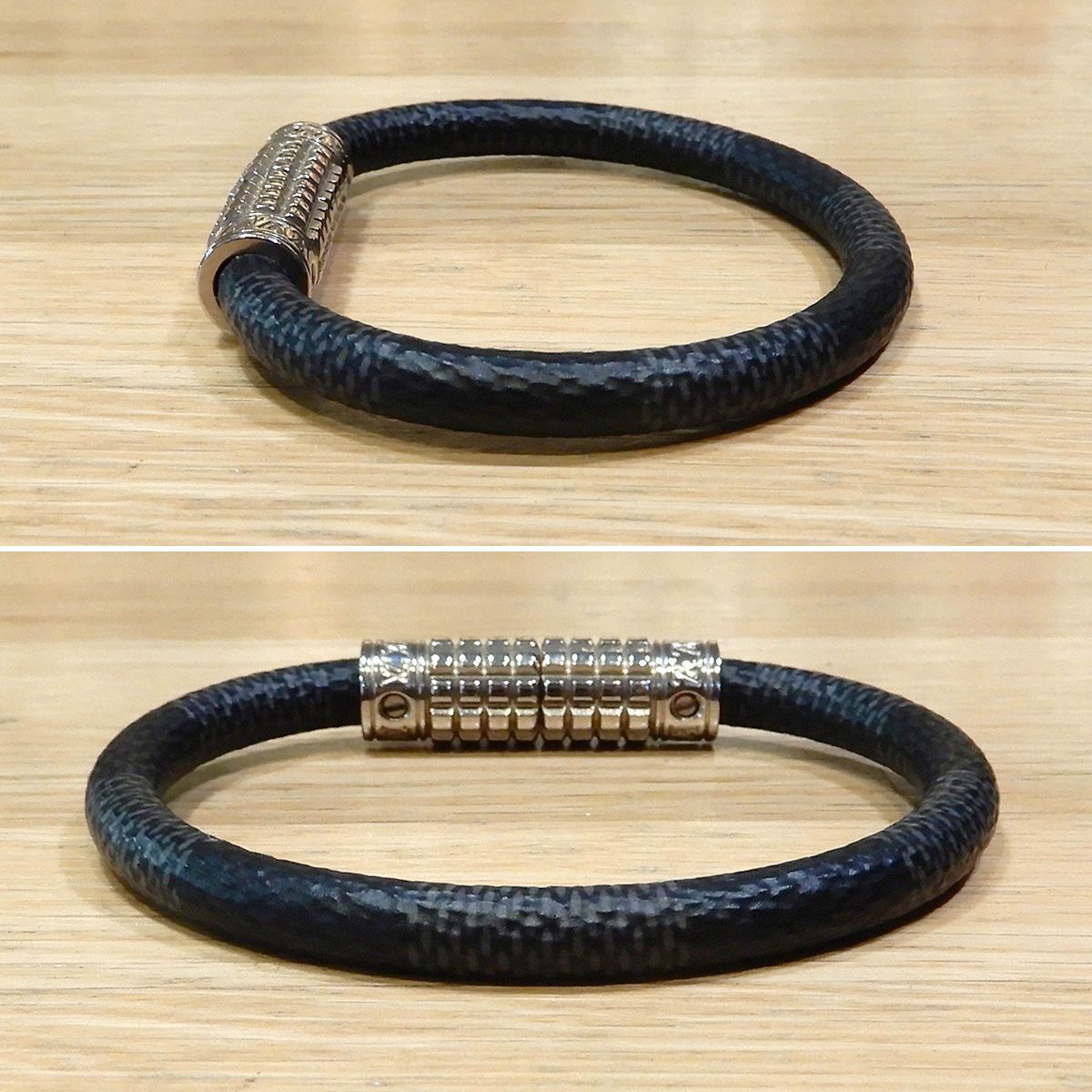 美品】ルイヴィトン ダミエグラフィット ブラスレ ディジット シルバー 