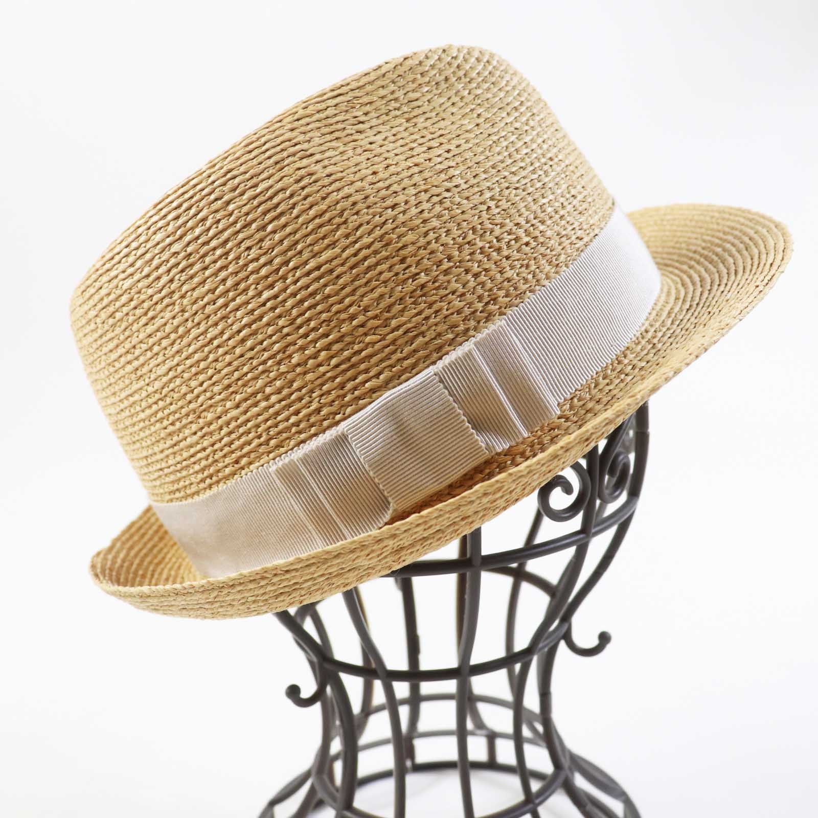 ヘレンカミンスキー Avara アヴァラ 中折れ ラフィア ハット グレー 極