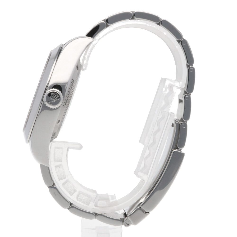 ロレックス ROLEX ミルガウス オイスターパーペチュアル 腕時計 時計 ステンレススチール 116400 自動巻き メンズ 1年保証
