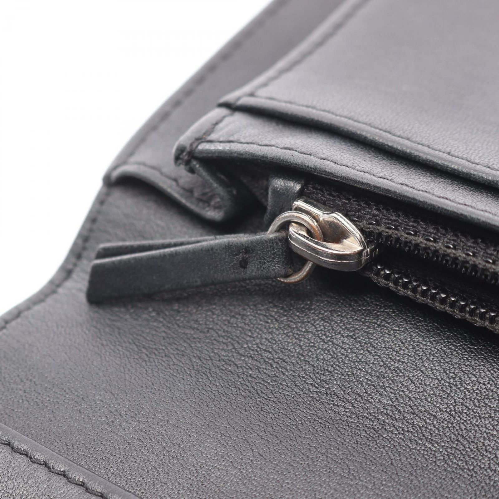 CHANEL シャネル　36 23cm ブラック　黒　ココマーク　レザー シャネル CHANEL 二つ折り長財布 ココマーク ブラック レザー