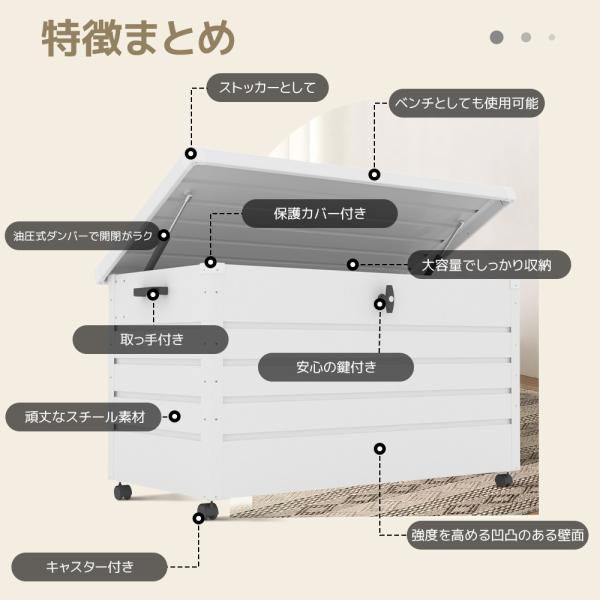 取っ手付き 鍵付き