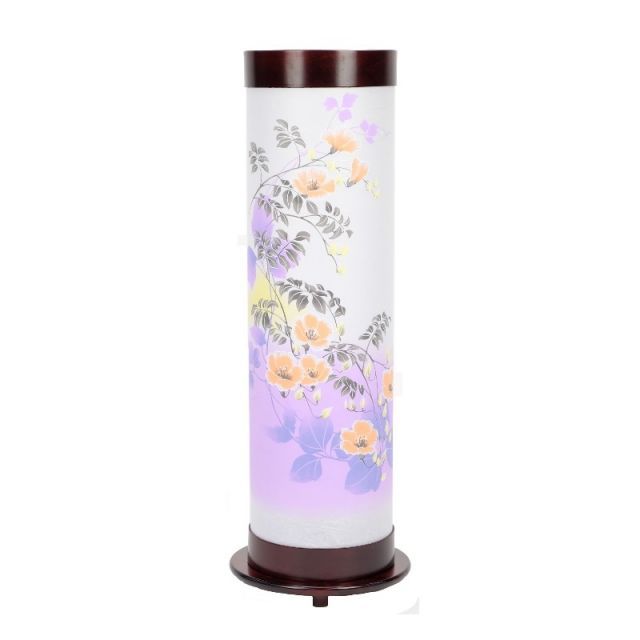 【極！】 盆提灯 八女提灯 創作提灯 あかりモダン のうぜんかずら 高さ55cm P9 8700-90025 置き提灯 LED電池式 初盆 お盆