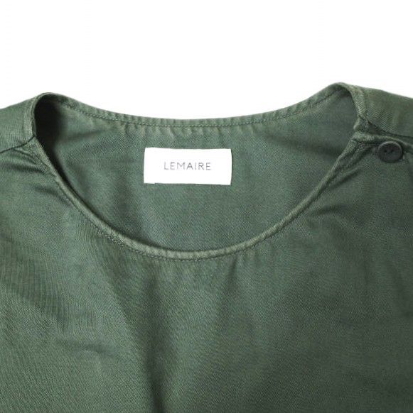 LEMAIRE ルメール 22SS BUTTON NECK TOP コットンツイル ボタン