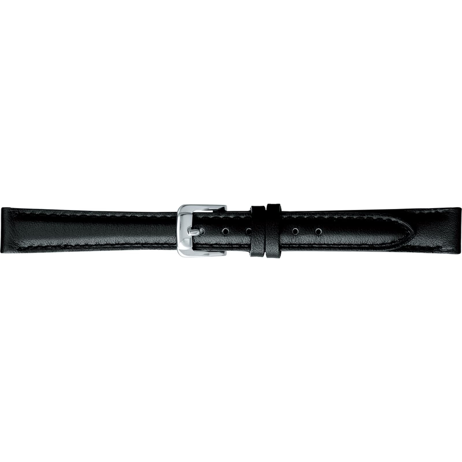 BAMBI(バンビ) 時計 バンド 牛革 スコッチガード使用 強力撥水 15mm ブラック 美錠 シルバー BCMB001AM [ブラック / 美錠 シルバー] [15mm]