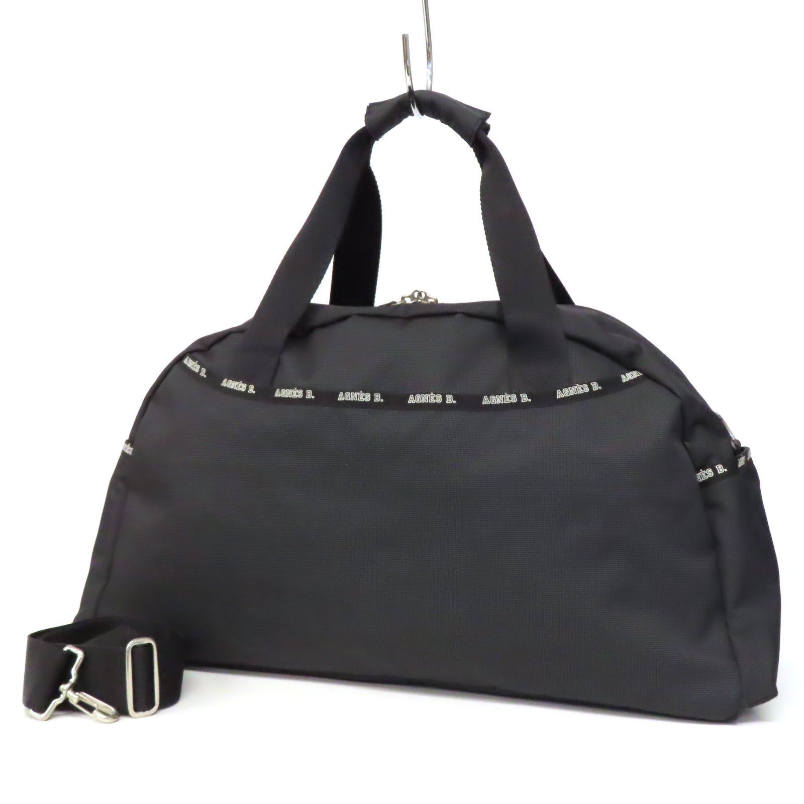 美品:アニエスベーボヤージュ　ボストン　ビジネス　2way  ショルダーブラック アニエスベー agnes b. アニエスベーボヤージュ agnes b. VOYAGE