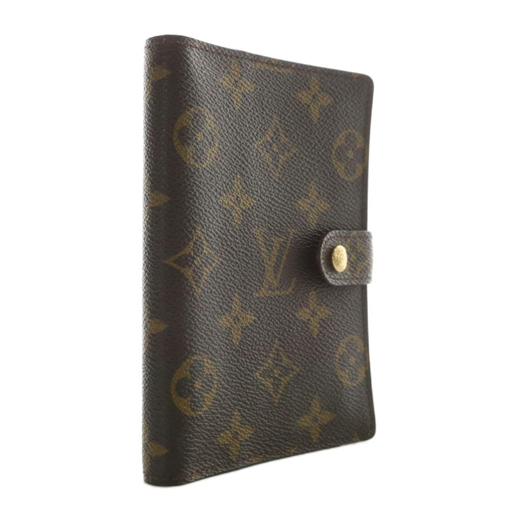 取付無料 ルイヴィトン LOUIS VUITTON アジェンダ PM システム手帳カバー PVC レザー モノグラム 総柄 茶色 ブラウン |XZ OH GY17