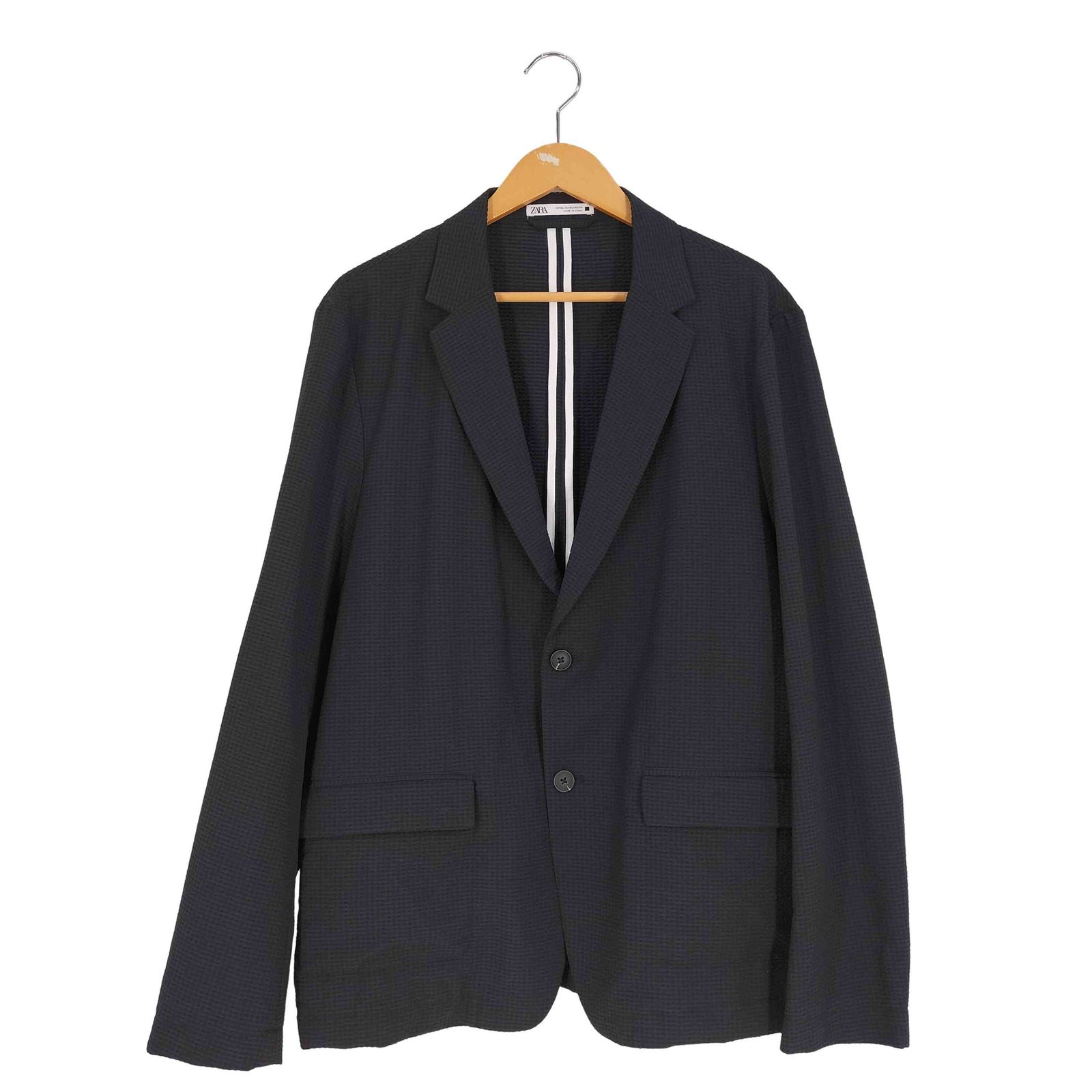 ザラ ZARA シアサッカーブレザー 2B テーラードジャケット メンズ import：XL 
