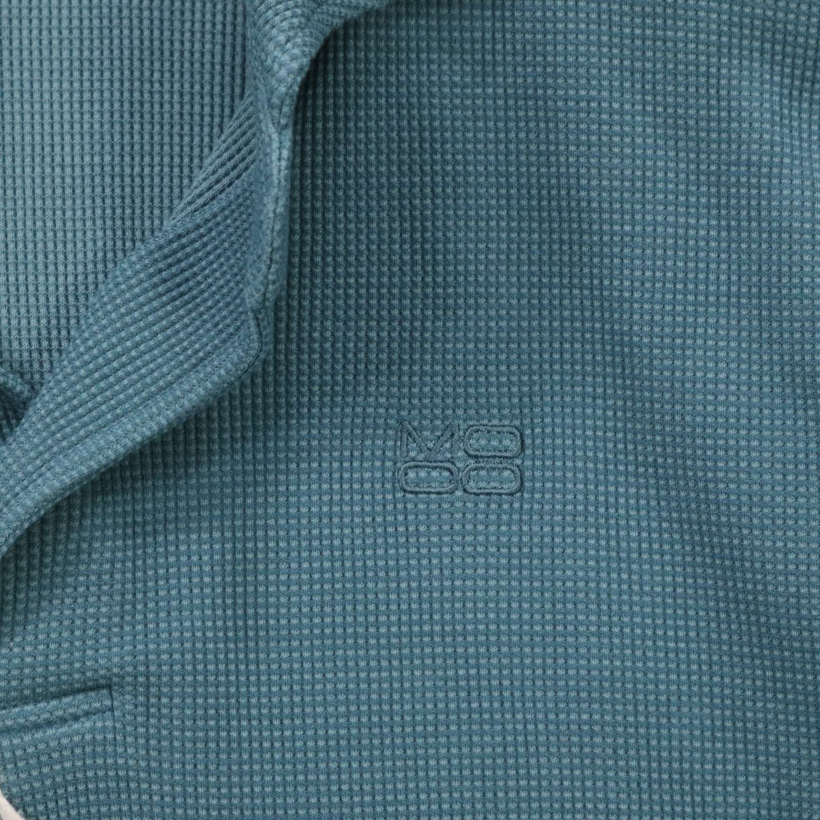 【新品 未使用】 MOCO モコ 春夏 クールマックス★ 半袖 ワッフル ポロシャツ Sz.50 メンズ ゴルフ 日本製 定価1.6万 新品 未使用】 MOCO モコ 春夏 クールマックス☆ 半袖 ワッフル