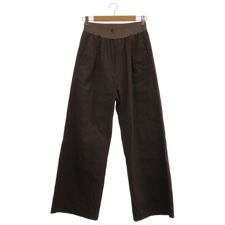 Deuxieme Classe ドゥーズィエムクラス 23030500412010 Stretch twill タックパンツ レディース ブラウン 36