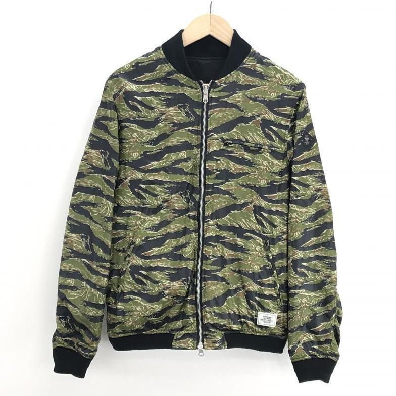 中古】CRIMIE REVERSIBLE MA-1 JACKET M ブラック グリーン