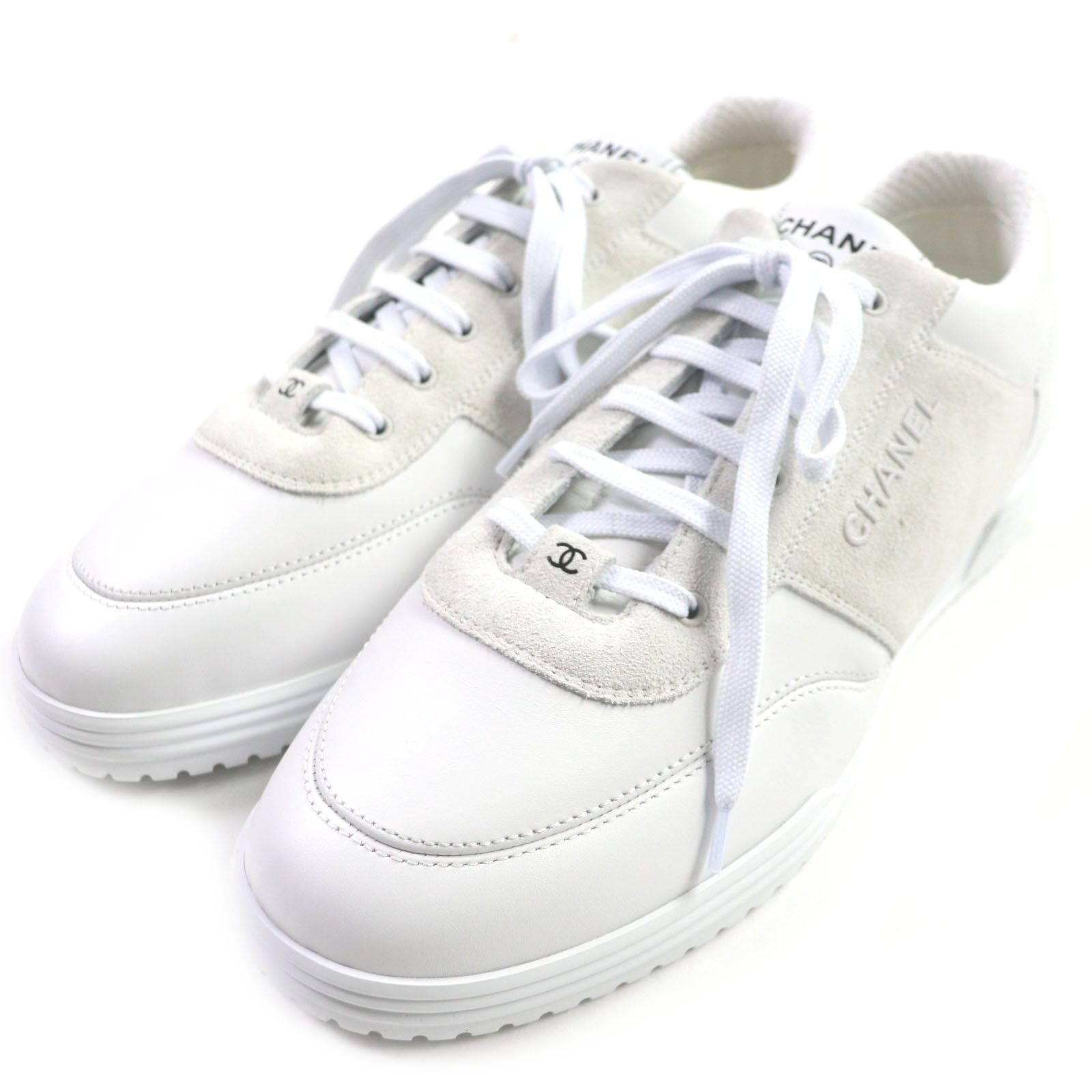 極美品▽CHANEL シャネル 24SS G45471 ココマーク ロゴ入り レザー 