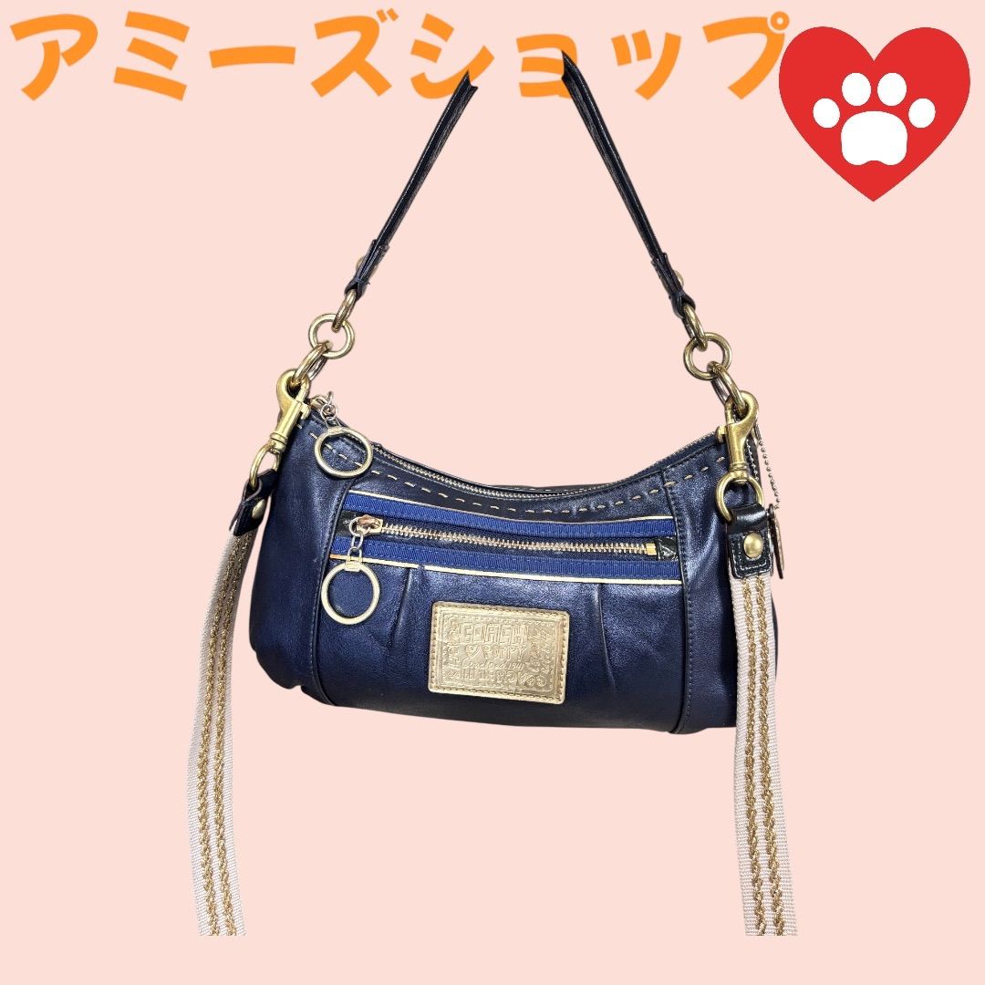 coach コーチ POPPY ポピー ショルダーバッグ スパンコール【美品】 COACH コーチ ポピー 2way ショルダーバッグ スパンコール