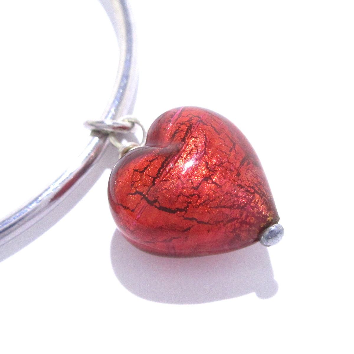 STAR JEWELRY スタージュエリー ピアス - シルバー×レッド ハート WWW_SHINETEETH_COM