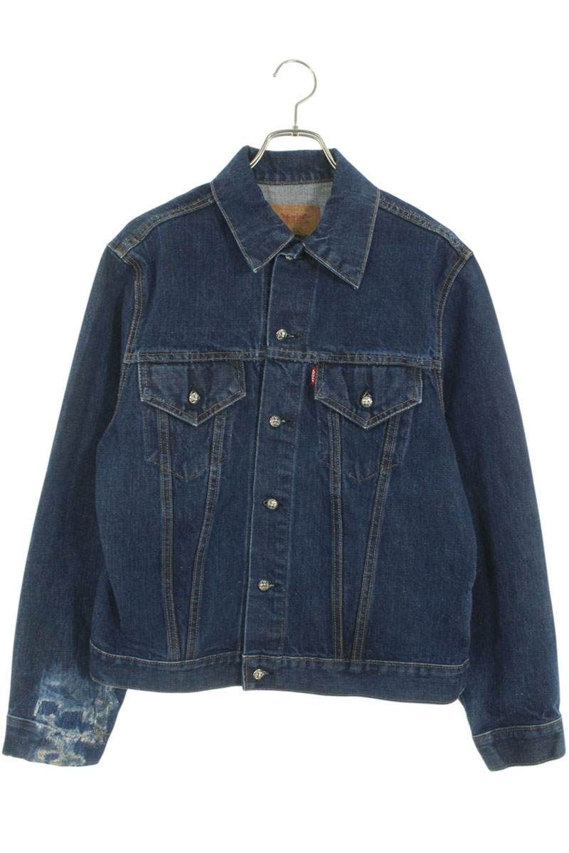 クロムハーツ ×リーバイス LEVI'S クロスボールボタンデニムジャケット
