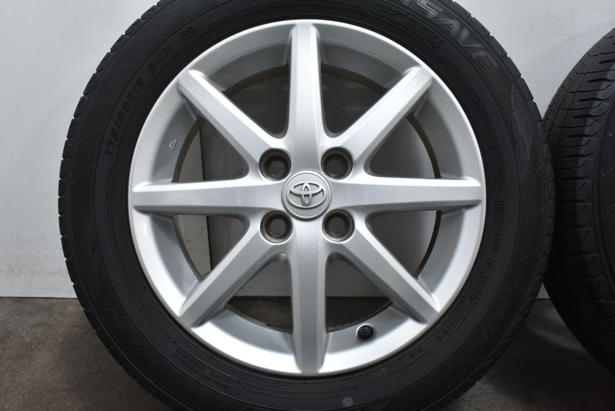 良好品】トヨタ アクア 純正 15in 5J +39 PCD100 ダンロップ 175/65R15 