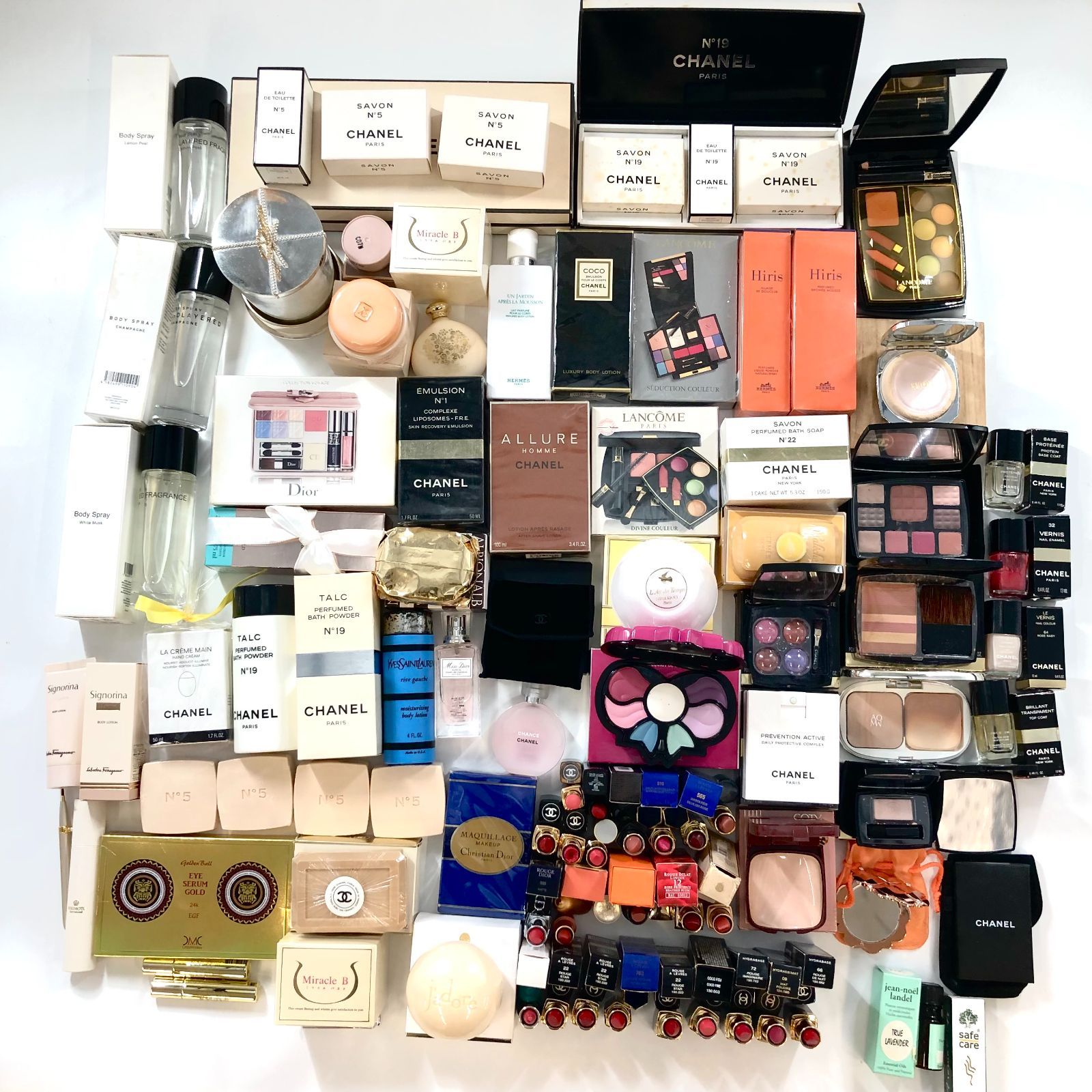 シャネル ディオール エルメス YSL フェラガモ ランコム ティファニー 等 コスメ 大量まとめ 80点以上 デパコス プチプラ 化粧品【OE-233】