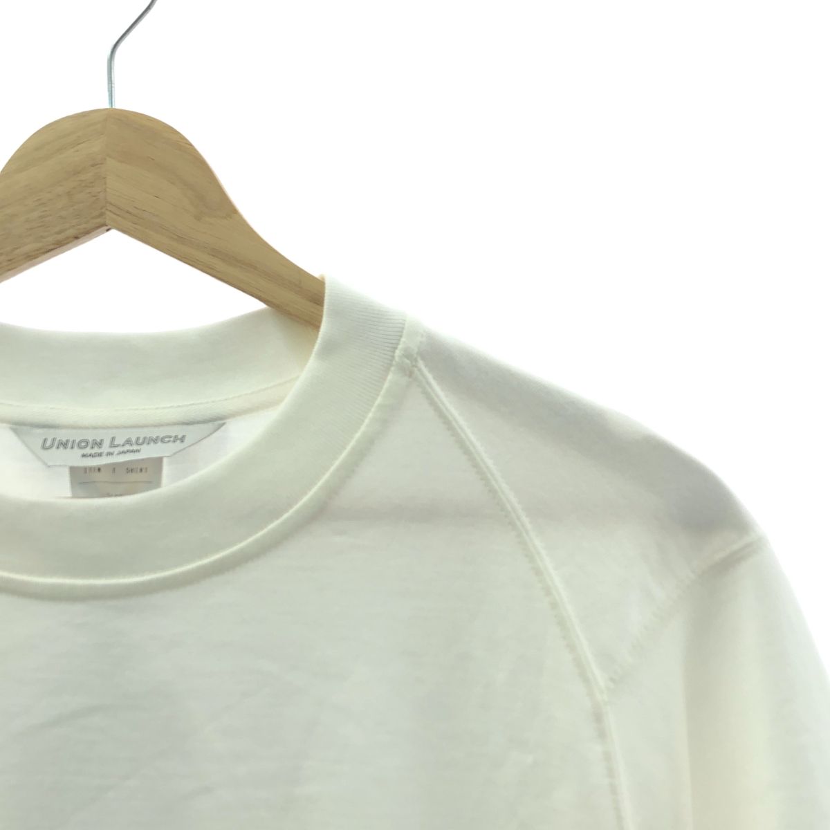 【新品】  UNION LAUNCH / ユニオンランチ | chou-juku cotton tee shirts コットン ラグランスリーブ カットソー | F | ホワイト UNION LAUNCH / ユニオンランチ | chou-juku cotton tee shirts