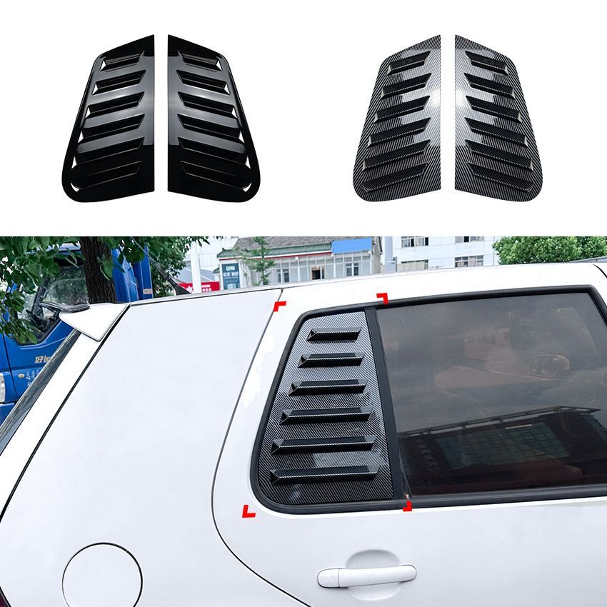 メンズ カーアクセサリー 夏向け 外装スポーツ風 VW ゴルフ4 Golf MK4 ルーバーデザイン ウィンドウカバー 1997-2006年対応