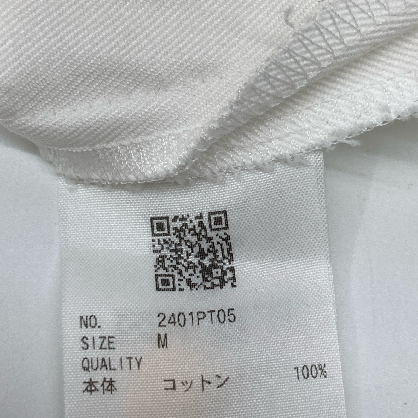 のわーる出品 NEW NOW ニューナウ 2401PT05 ﾎﾜｲﾄ ﾁﾉｸﾛｽﾊﾟﾝﾂ M - メルカリ