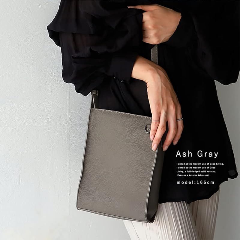 Gratante グラタンテ 本牛革 スクエア ミニショルダーバッグ レディース abb-g0019 アッシュグレー